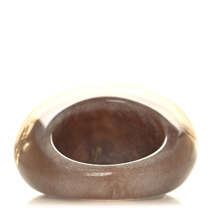 Louis Vuitton Resin Swarovski Crystal Inclusion Ring M Beige 3 of 4
