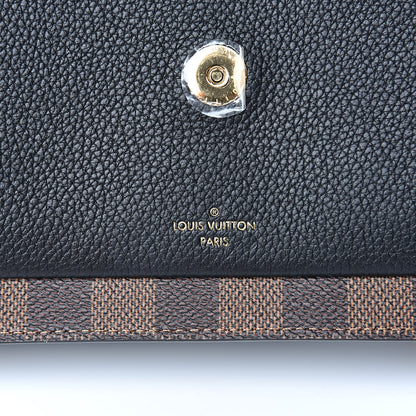 Louis Vuitton Damier Ebene Vavin Chain Wallet Black 6 of 9