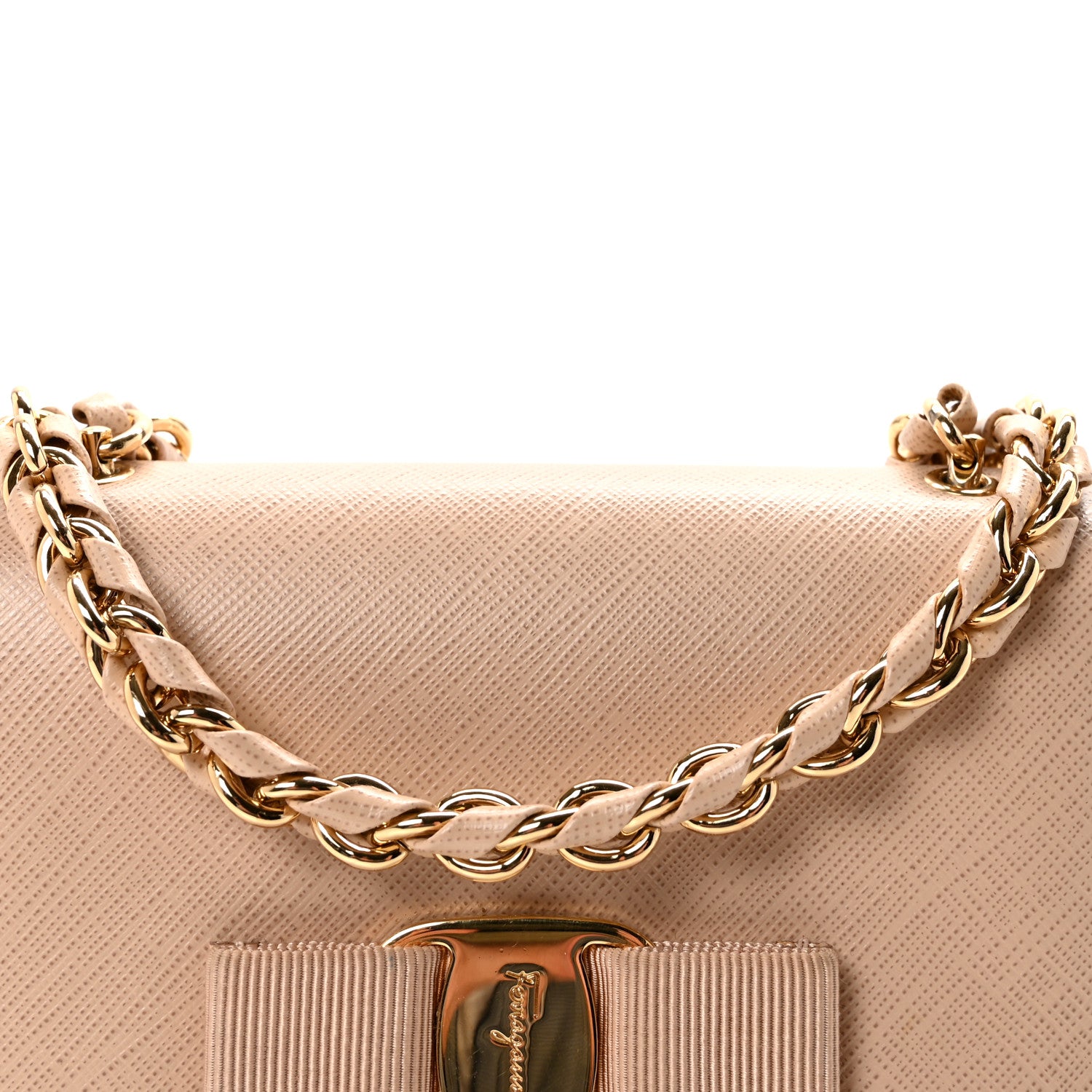 Salvatore Ferragamo Printed Calfskin Mini Vara Bow Crossbody Bag Light Pink 7 of 9