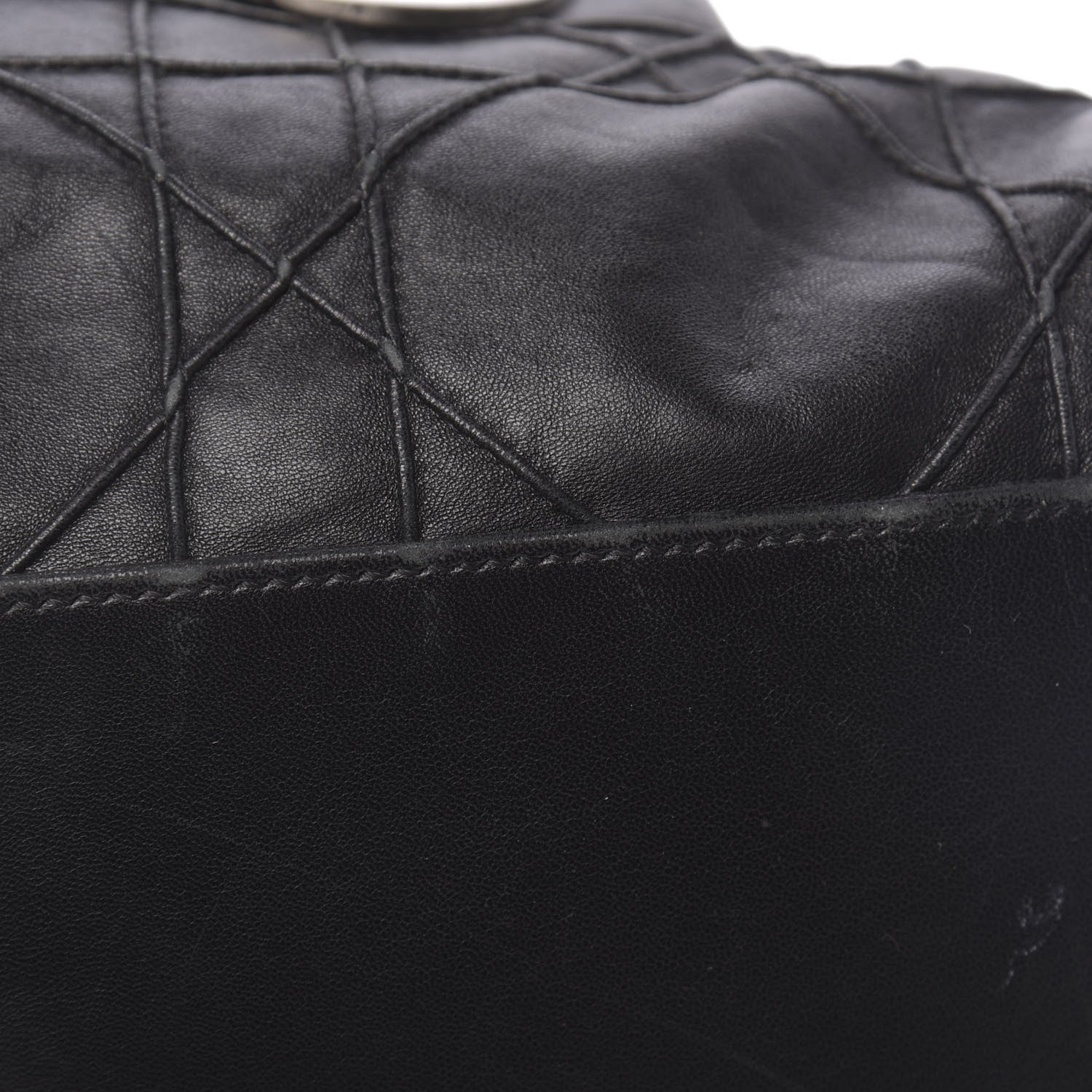 Christian Dior Lambskin Cannage Medium Le Trente Tote Black 16 of 17