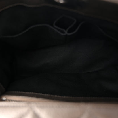 Chanel Metallic Goatskin Quilted Large City Rock Shopping Bag Silver 5 of 10