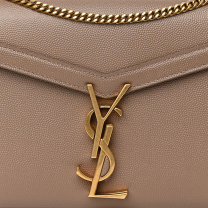 Saint Laurent Grain De Poudre Monogram Cassandra Clasp Bag Latte 8 of 10