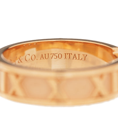 Tiffany 18K Rose Gold Diamond Atlas Ring 52 6 6 of 7