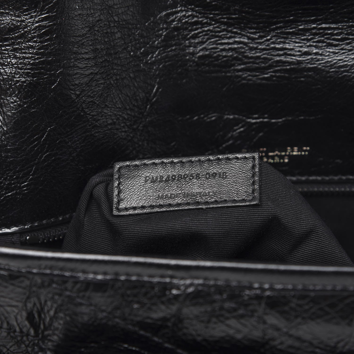 Saint Laurent Crinkled Calfskin Matelasse Monogram Medium Niki Chain Satchel Black 6 of 10