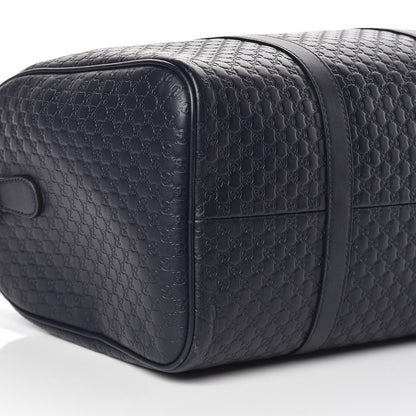 Gucci Microguccissima Medium Boston Navy 9 of 10