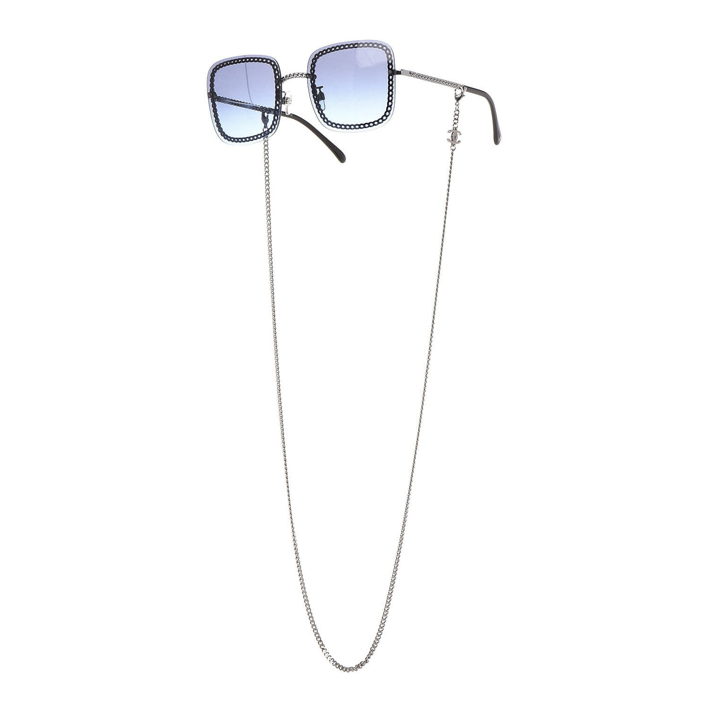 Chain Square Sunglasses 4244 Blue