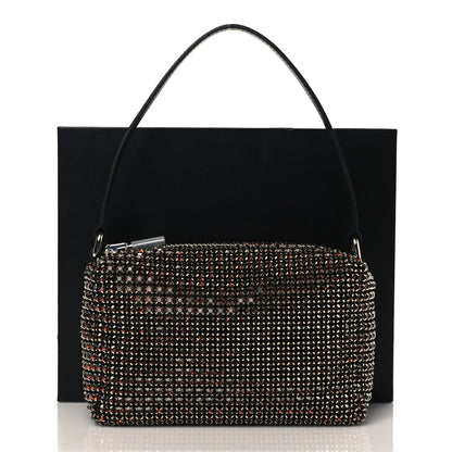 Alexander Wang Mesh Crystal Rhinestone Mini Heiress Pouch Cola 8 of 8