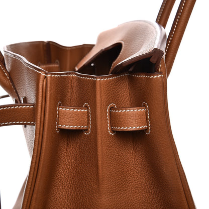 Hermes Natural Barenia Faubourg Birkin 35 Fauve 23 of 38