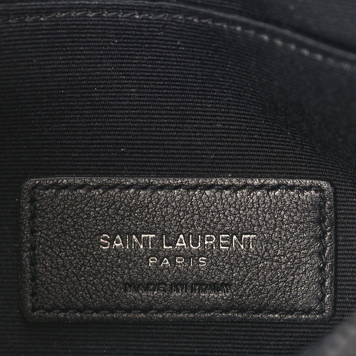 Calfskin Crocodile Embossed Monogram Zip Bill Pouch Black