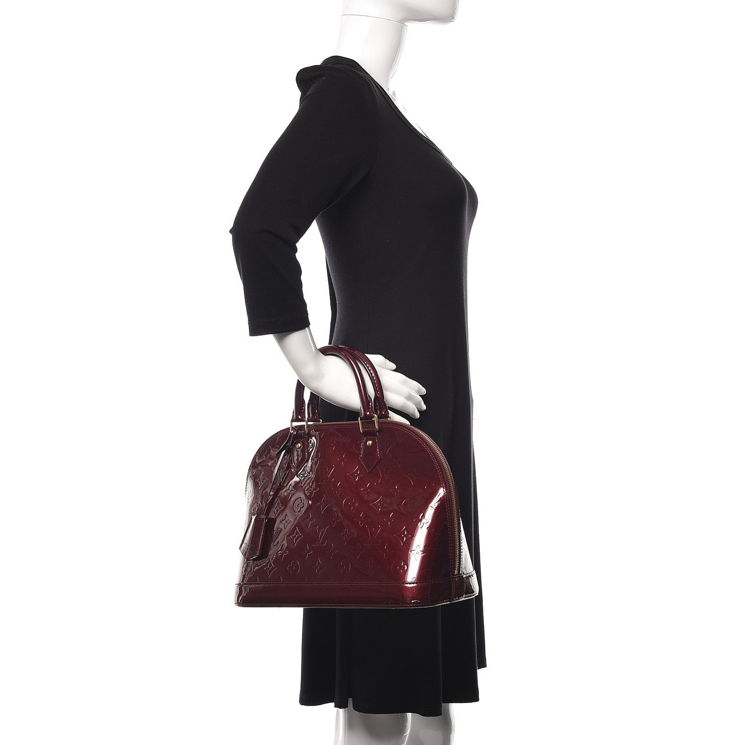 Louis Vuitton Vernis Alma PM Rouge Fauviste 2 of 10