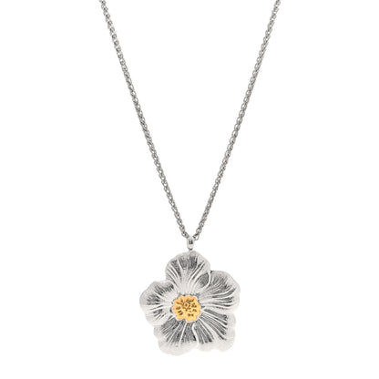 Buccellati Sterling Silver Vermeil Blossom Pendant Necklace 1 of 5