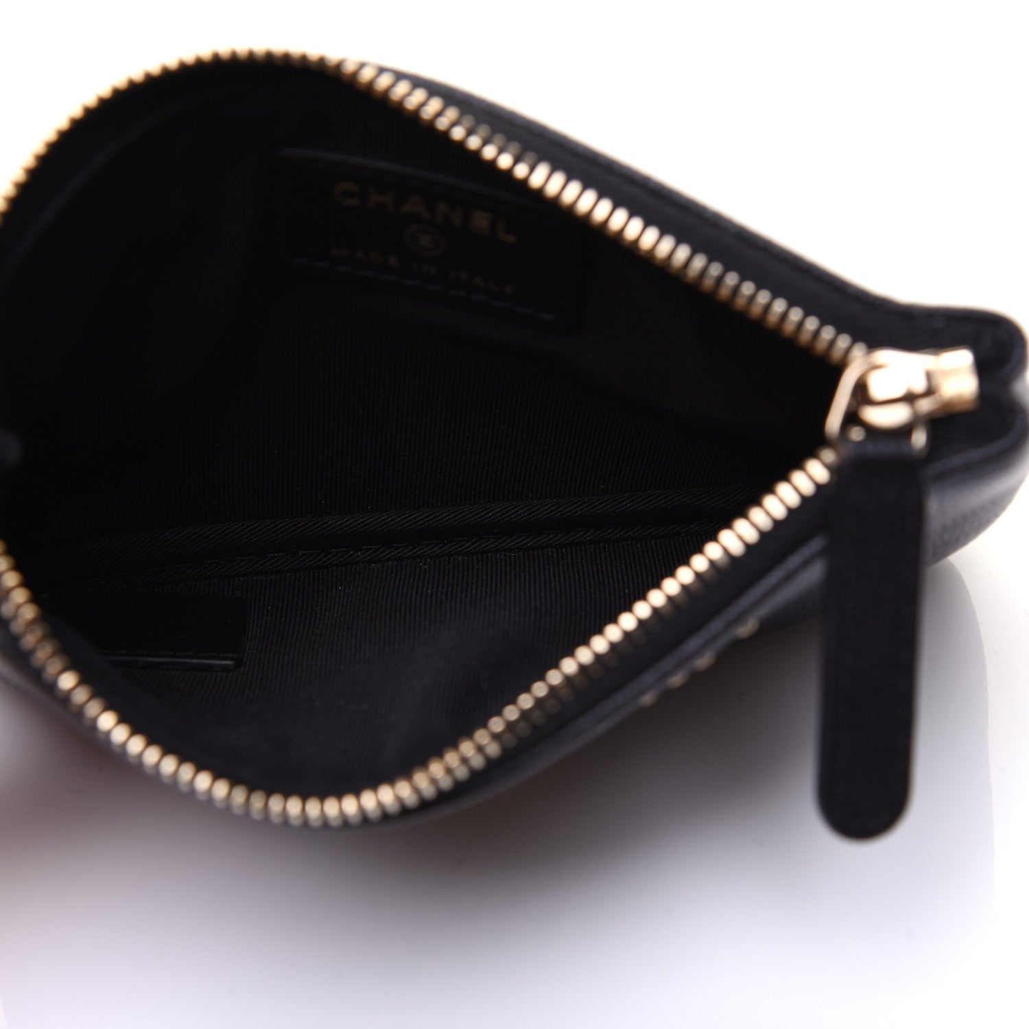 Chanel Caviar Studded Deauville Cosmetic Pouch Black 5 of 12