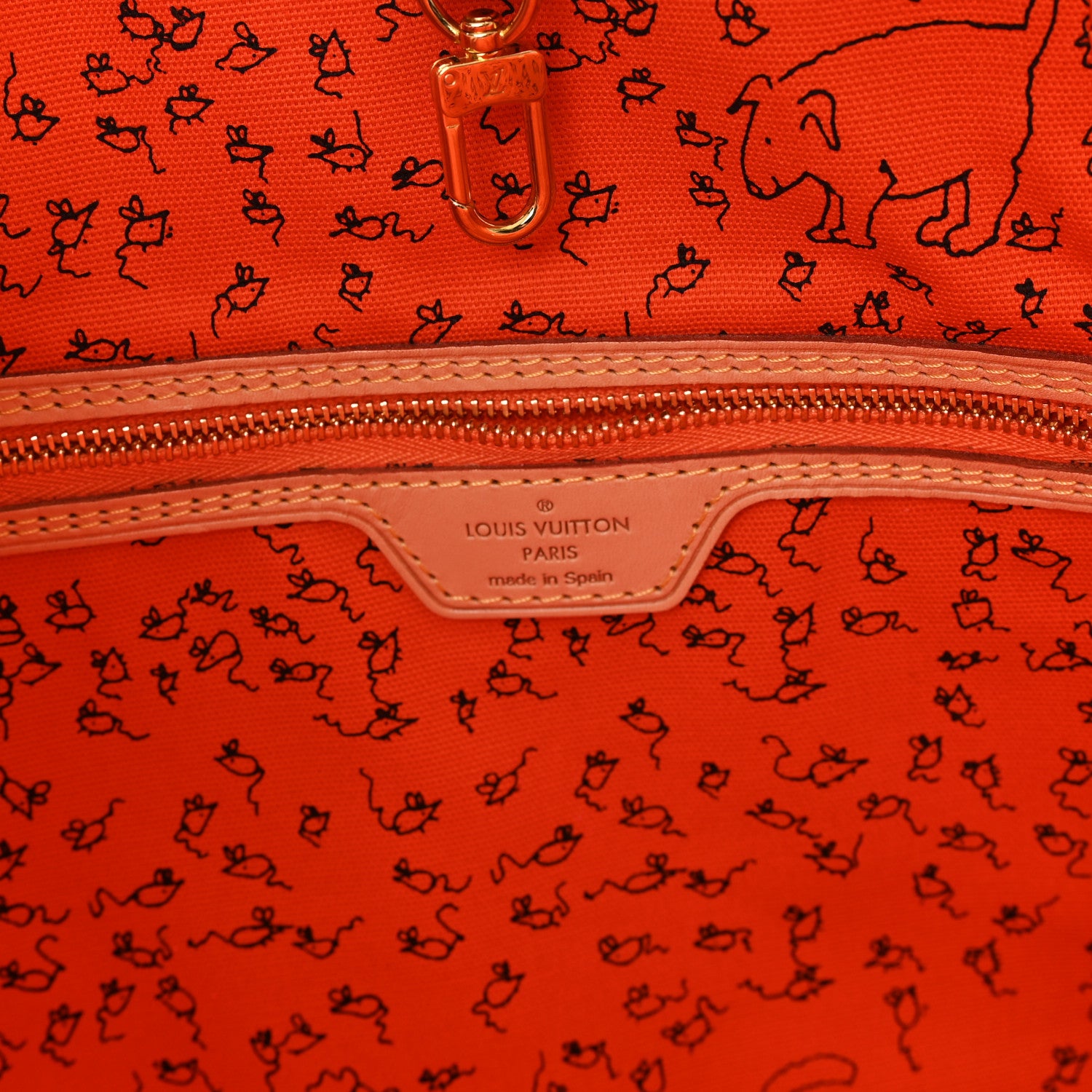 Louis Vuitton Catogram Neverfull MM Marron 7 of 11