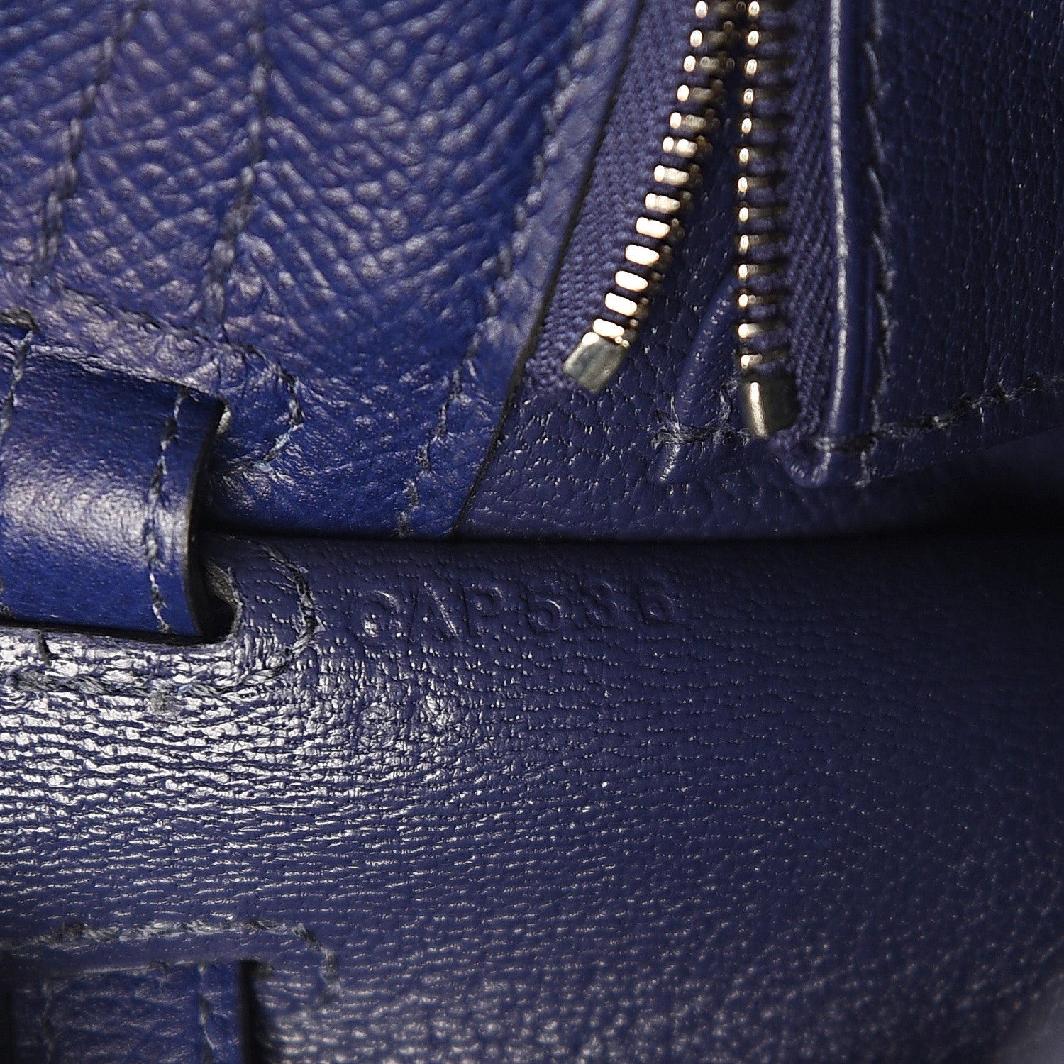 Hermes Epsom Kelly Sellier 25 Bleu Encre 6 of 10