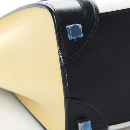 Celine Grained Baby Calfskin Nubuck Micro Tri-Color Luggage White 12 of 15