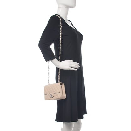 Chanel Caviar Quilted Mini Rectangular Flap Light Beige 2 of 10