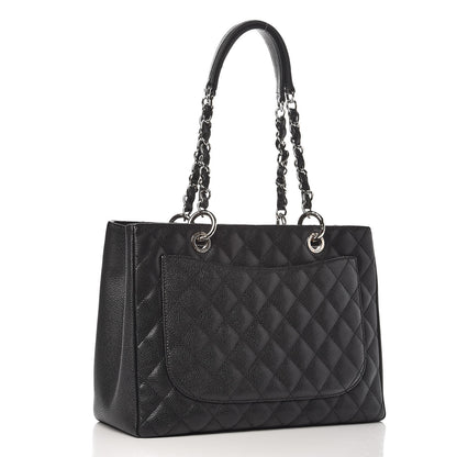 Chanel Caviar Quilted Grand Shopping Tote GST Black 3 of 8