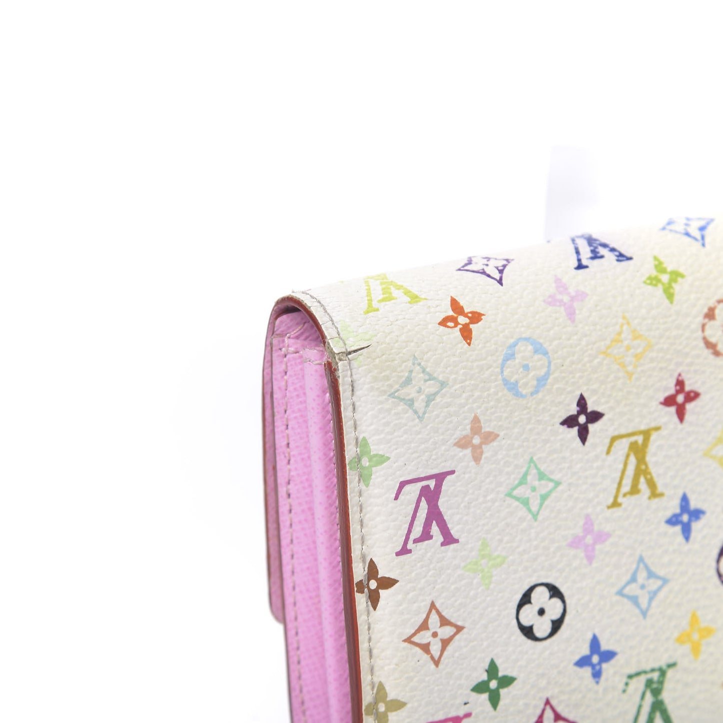 Monogram Multicolor Sarah Wallet White Litchi