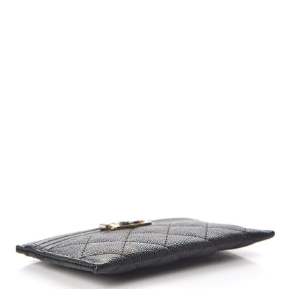 Chanel Caviar Quilted Boy Card Holder Black 4 of 9