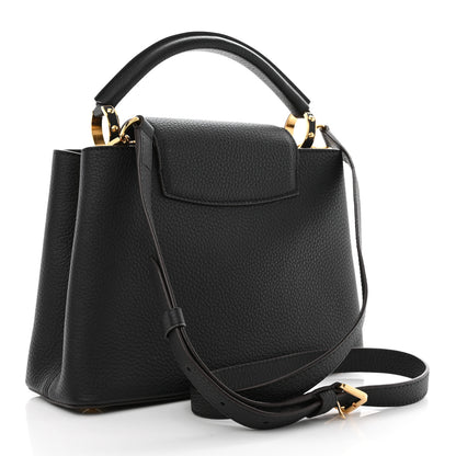 Louis Vuitton Taurillon Capucines BB Black 3 of 9