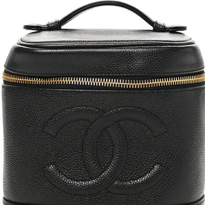 Chanel Caviar Vanity Cosmetic Case Black 8 of 8