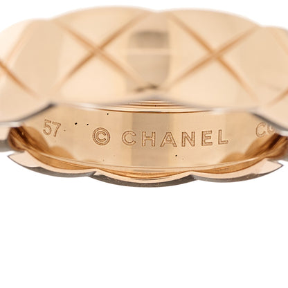 Chanel 18K Beige Gold Small Coco Crush Ring 57 8 4 of 6