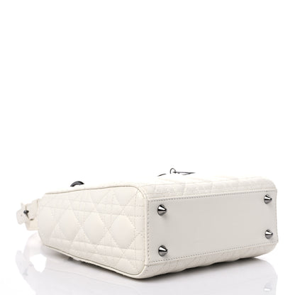 Christian Dior Lambskin Cannage Small My ABCDior Lady Dior White 4 of 10