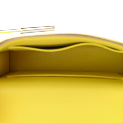 Hermes Chevre Mysore Mini Verrou Chaine Bag Lime 5 of 11
