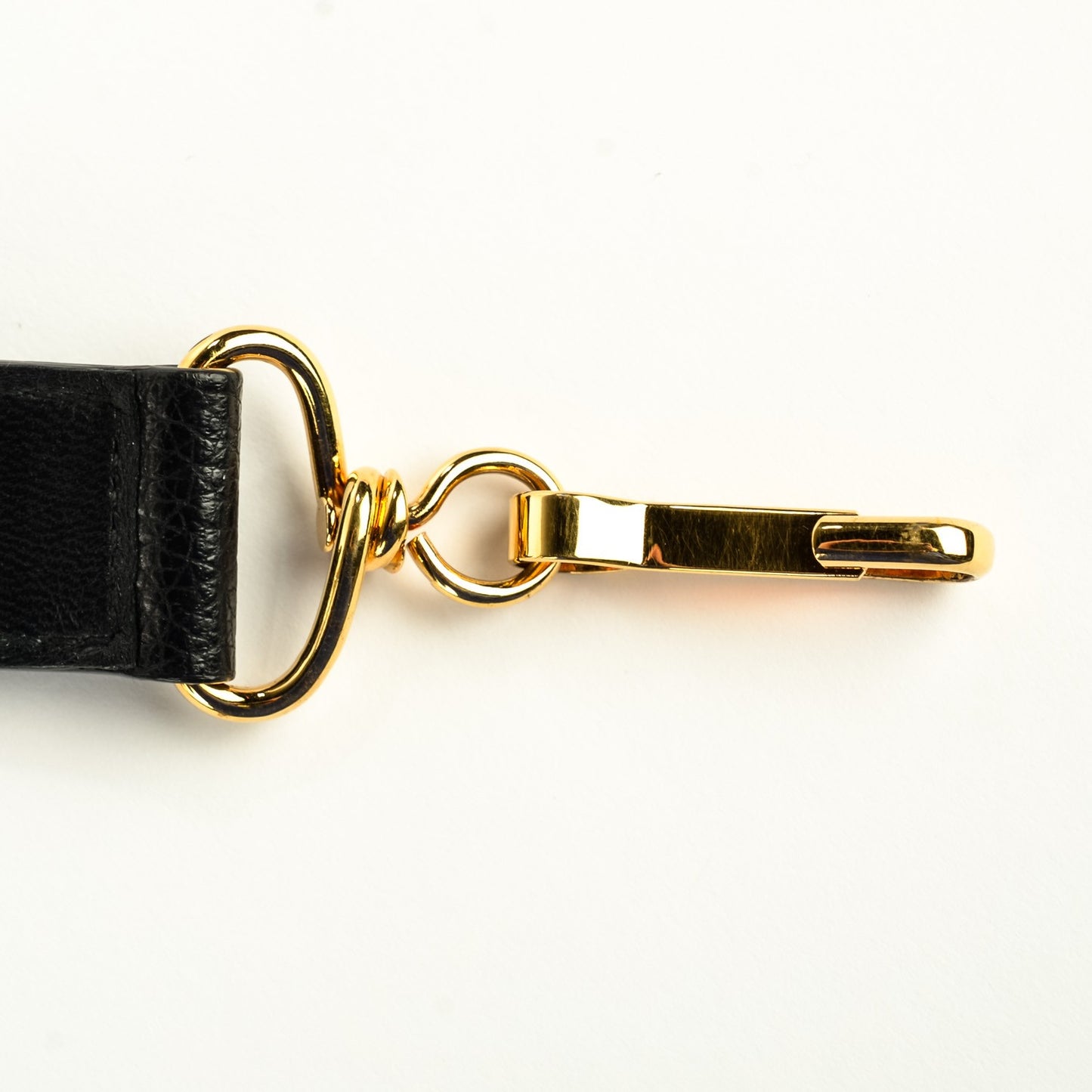 Chevre Gold Metallic Edge Hardware City Black