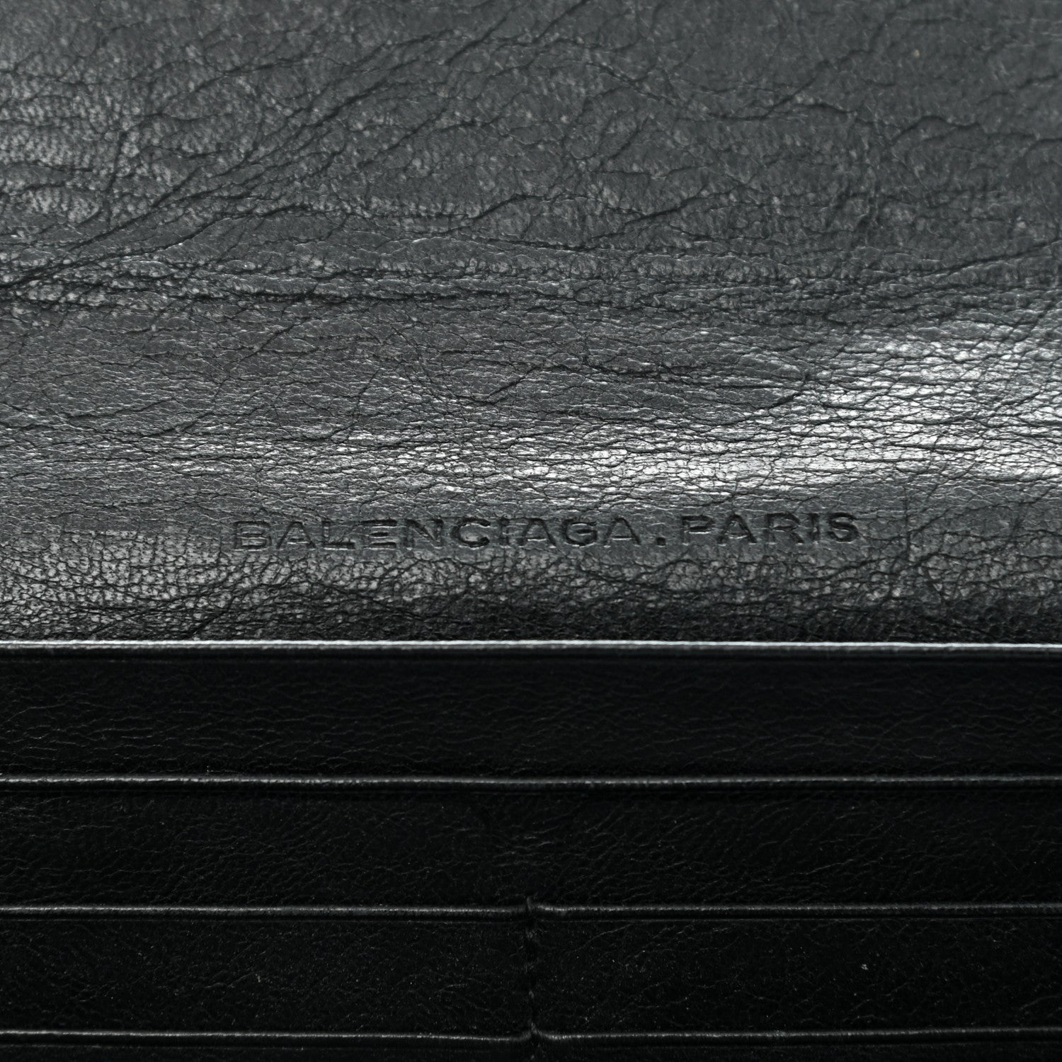Balenciaga Agneau Classic Hardware Money Wallet Black 6 of 9