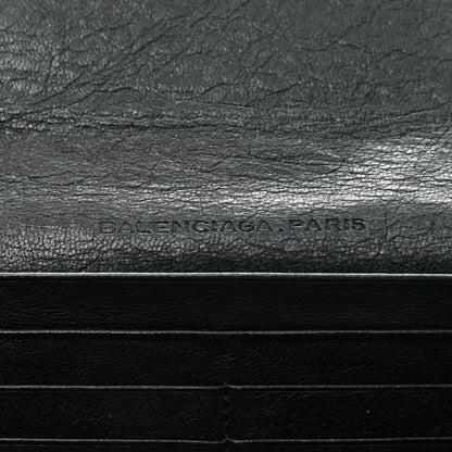 Balenciaga Agneau Classic Hardware Money Wallet Black 6 of 9