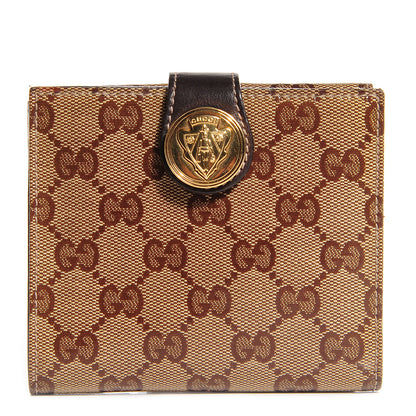 Gucci Crystal Monogram Hysteria French Wallet Dark Brown 1 of 8