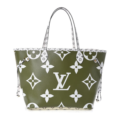 Louis Vuitton Monogram Giant Neverfull MM Kaki 1 of 10