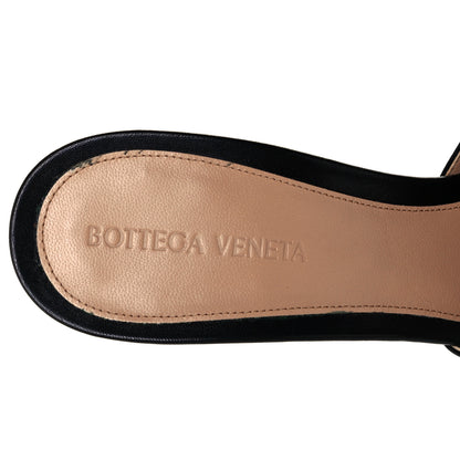 Bottega Veneta Lambskin Stretch Mule Sandals 39.5 Black 9 of 9