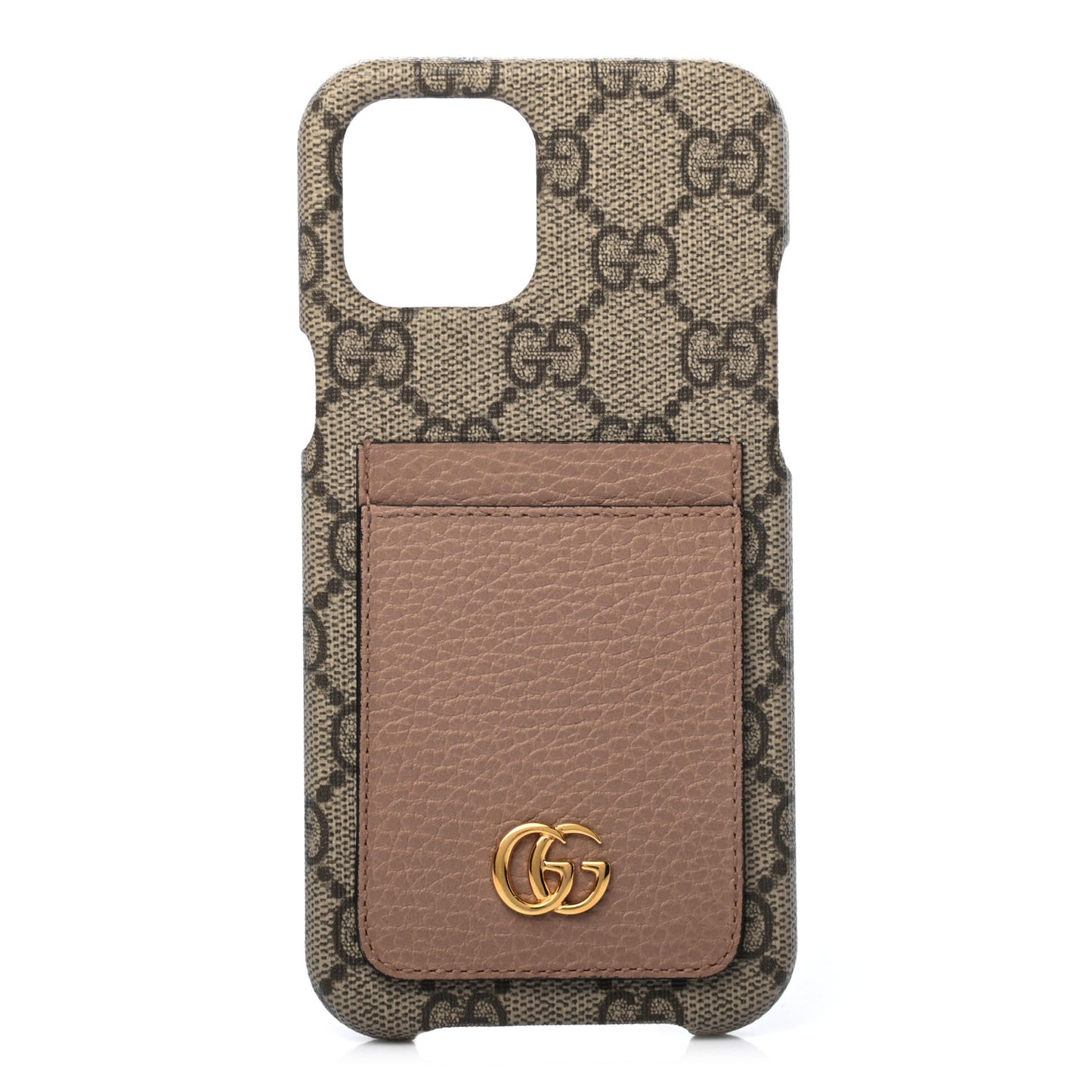 GG Supreme Monogram Marmont iPhone 12/12 Pro Max Case Dusty Rose