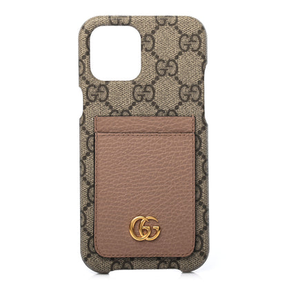Gucci GG Supreme Monogram Marmont iPhone 12/12 Pro Max Case Dusty Rose 1 of 6