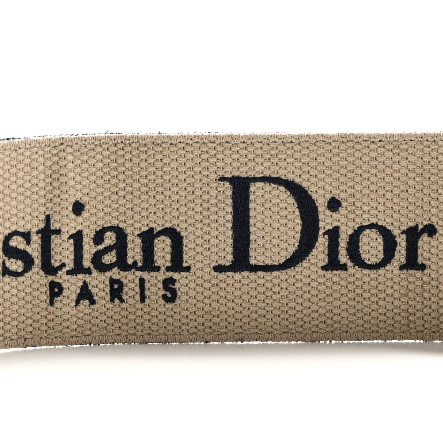 Canvas Embroidered Shoulder Strap Blue