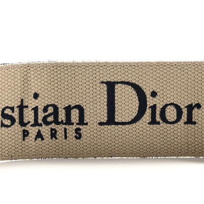 Christian Dior Canvas Embroidered Shoulder Strap Blue 6 of 6