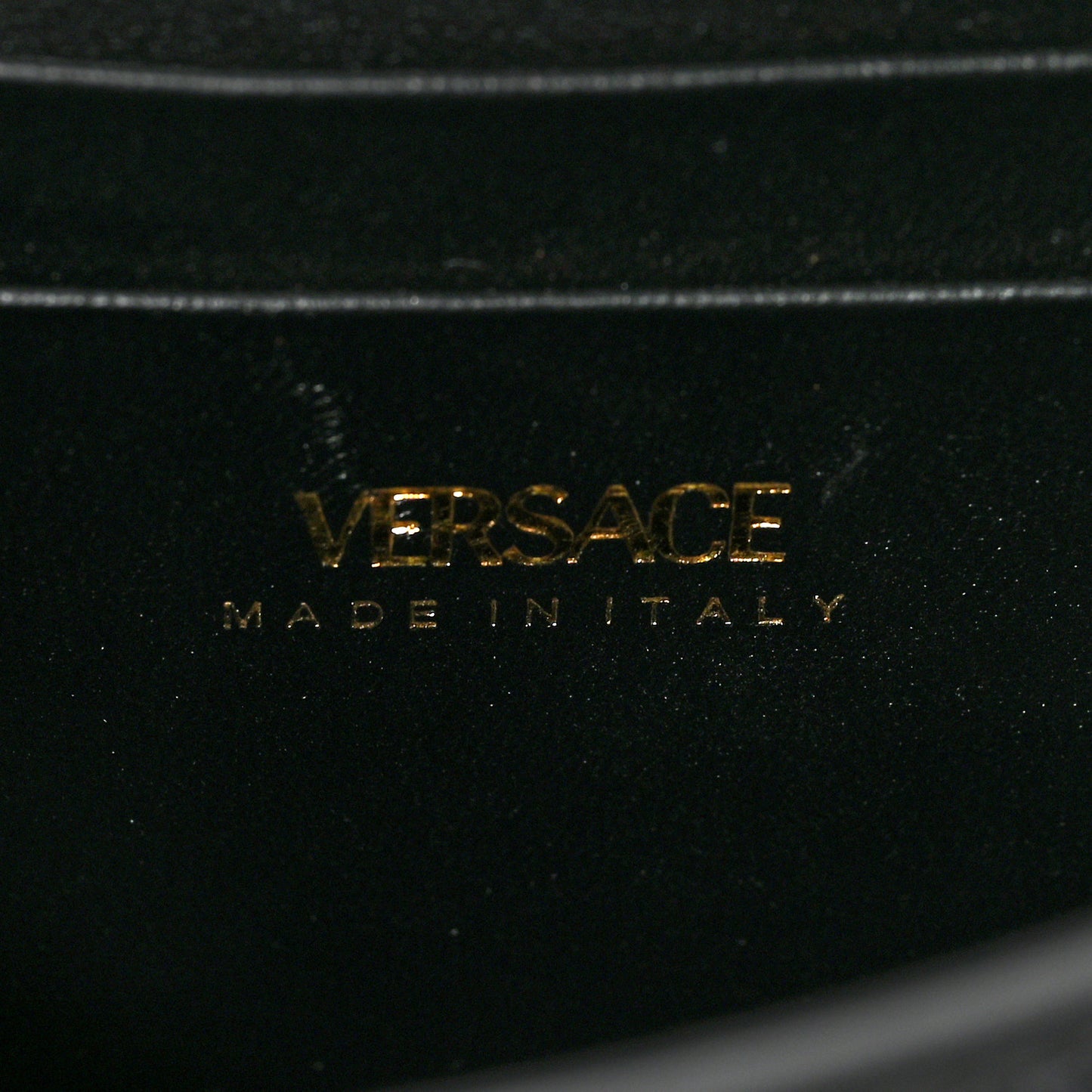 Grained Calfskin Mini La Medusa Bag Black