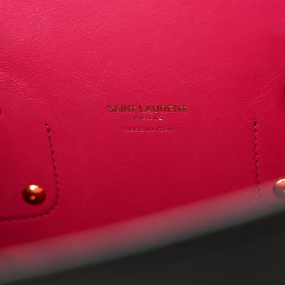 Saint Laurent Calfskin Small Sac De Jour Black Fuchsia 6 of 12