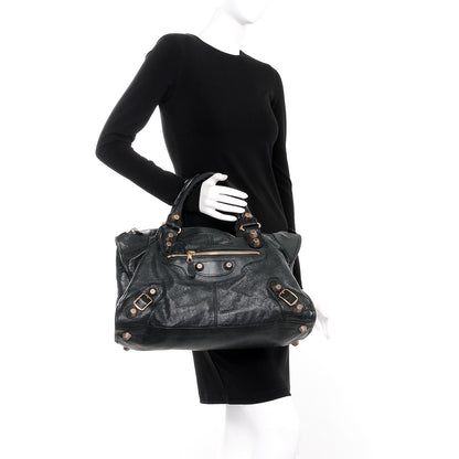 Balenciaga Agneau Giant 21 Rose Gold Hardware Work Black 3 of 14