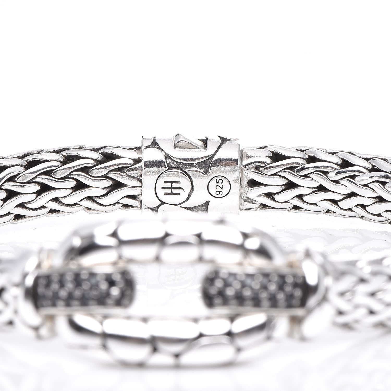 John Hardy Sterling Silver Black Sapphire Kali Station Bracelet 4 of 6