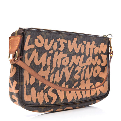 Louis Vuitton Monogram Graffiti Pochette Accessories Peach 2 of 11