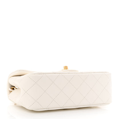 Chanel Lambskin Quilted Mini Rectangular Pearl Crush Flap White 4 of 11