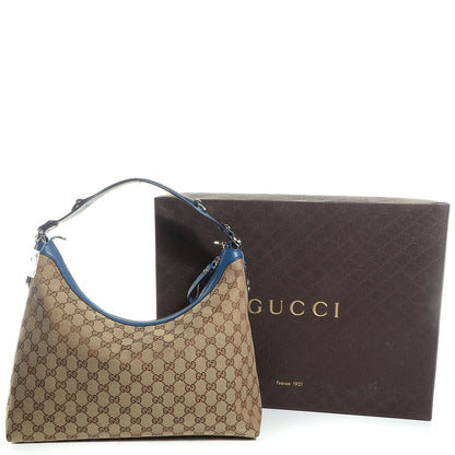 Gucci Monogram Medium Icon Bit Hobo Turquoise 4 of 9
