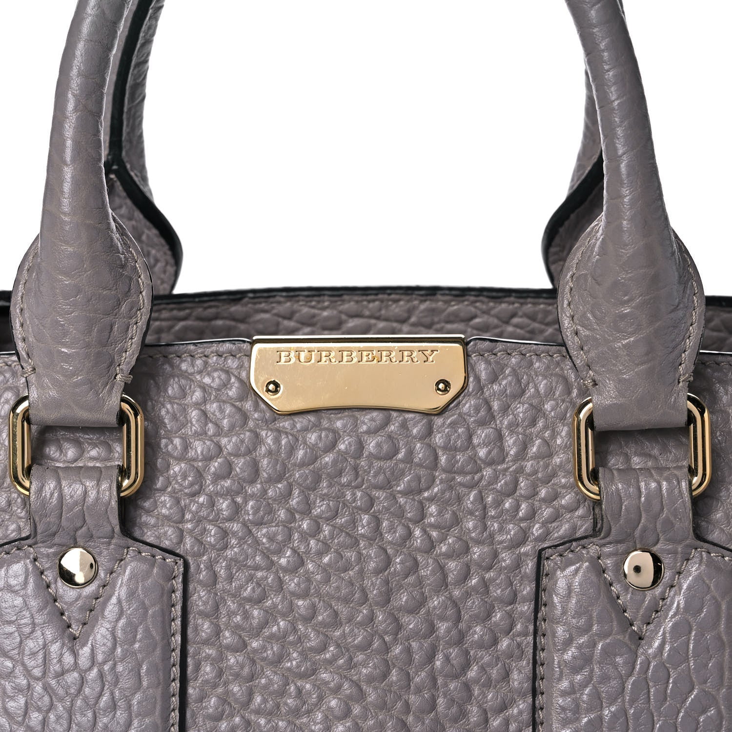 Burberry Signature Grain Medium Clifton Bag Grey 6 of 9