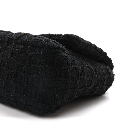 Chanel Tweed Quilted Medium Chanel 19 Flap Black 10 of 10