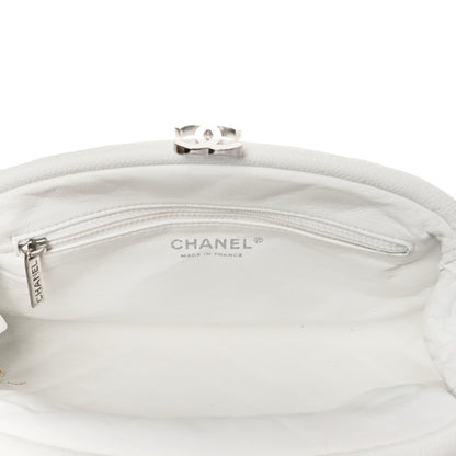 Chanel Caviar Quilted Timeless Clutch White 5 of 13