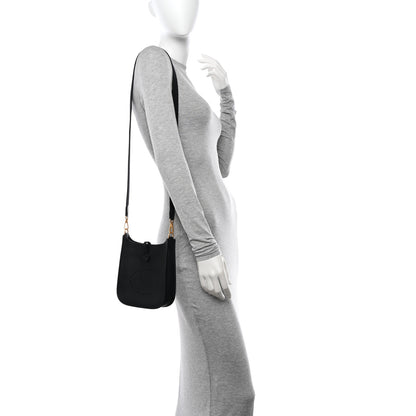 Hermes Taurillon Clemence Evelyne TPM Black 2 of 11
