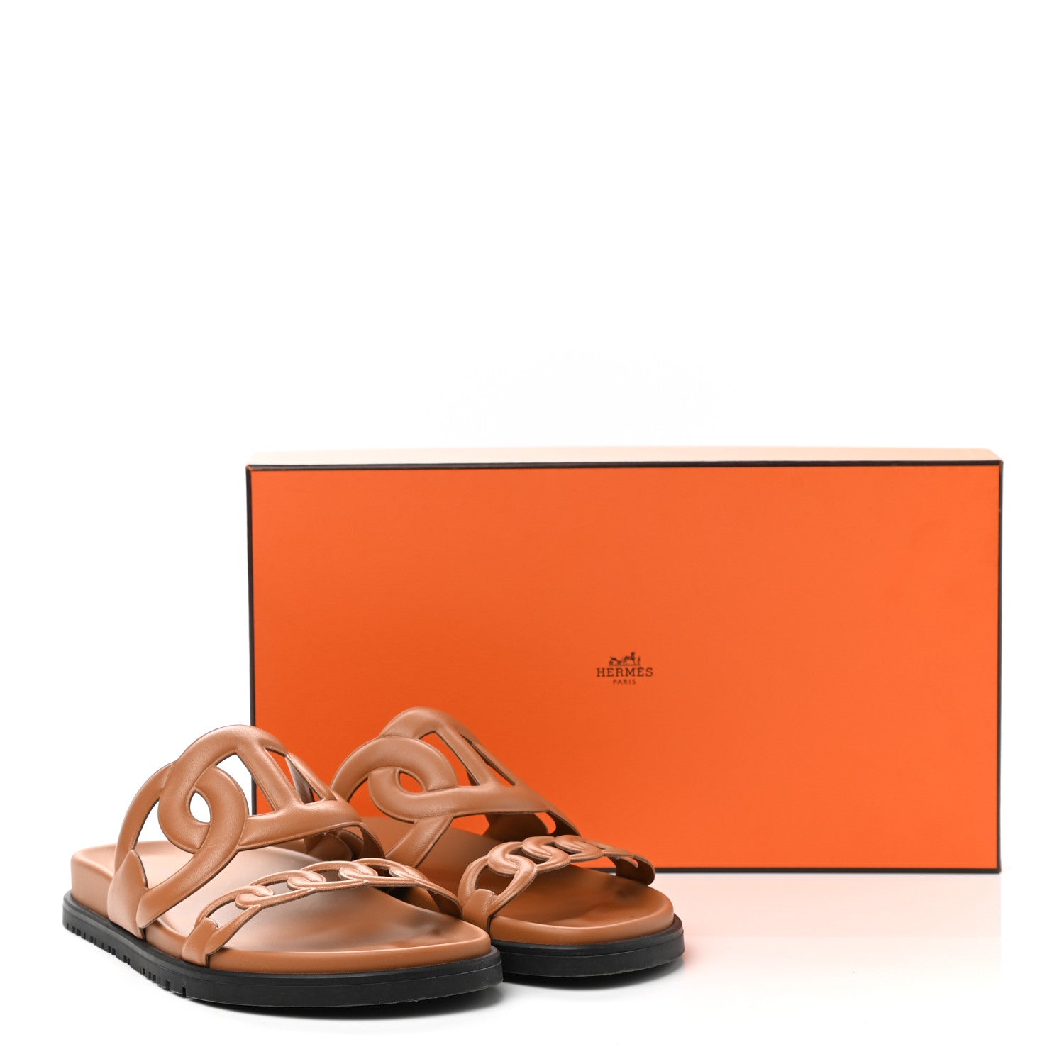 Hermes Nappa Extra Sandals 37 Naturel 11 of 11